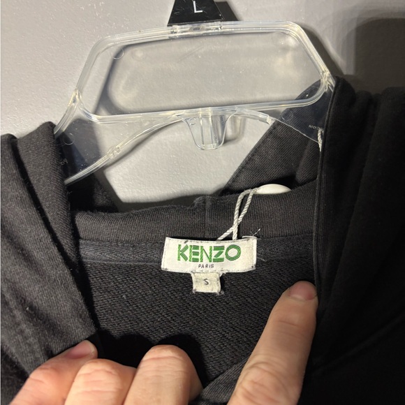 Kenzo Black Tiger Embroidered Hoodie Women’s Size Small - Picture 4 of 5